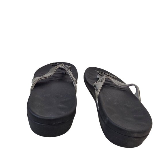 Megnya Women's Orthopedic Flip-Flops With Metallic Strap & Arch Support Size 7.5 - Picture 6 of 12